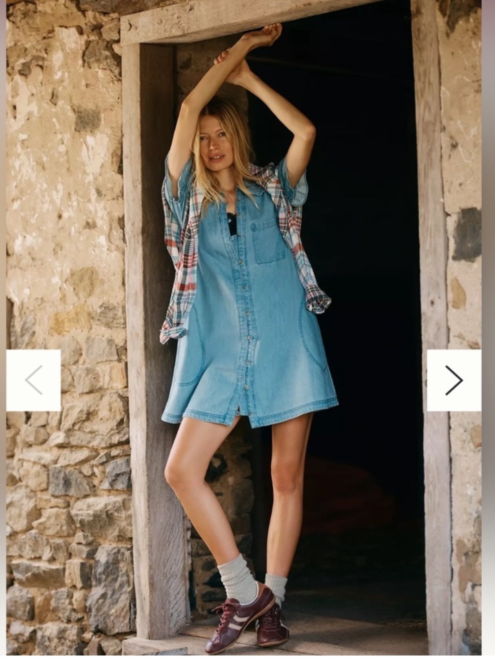 NWT! Pilcro Keira Denim Mini Dress from Anthropologie - Picture 3 of 8